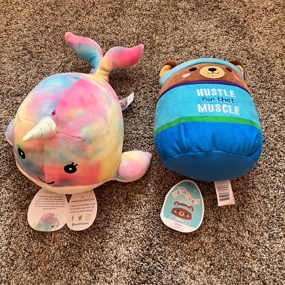Bundle of Two Squishmallows : Omar and Natalie